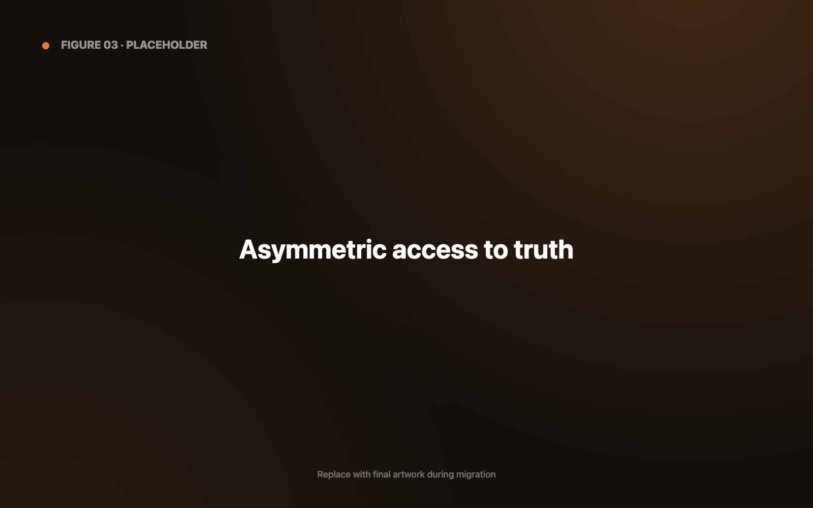 Asymmetric Access to Truth - the table metaphor